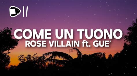 COME UN TUONO (feat. Guè): listen with lyrics .